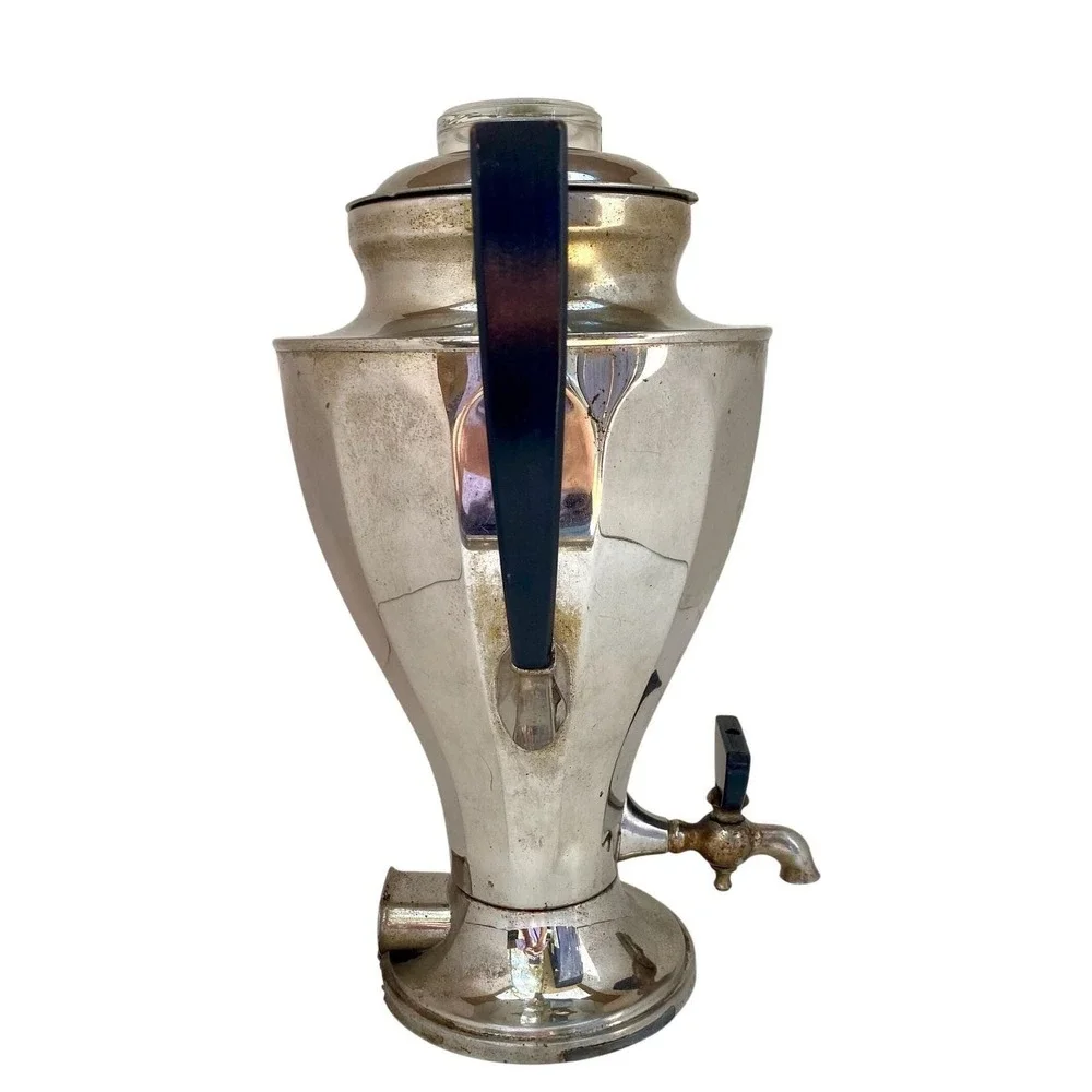 Coffee Percolator Hotpoint Chrome Electric 144P1‎ Art Deco Vintage Kitchen Tool